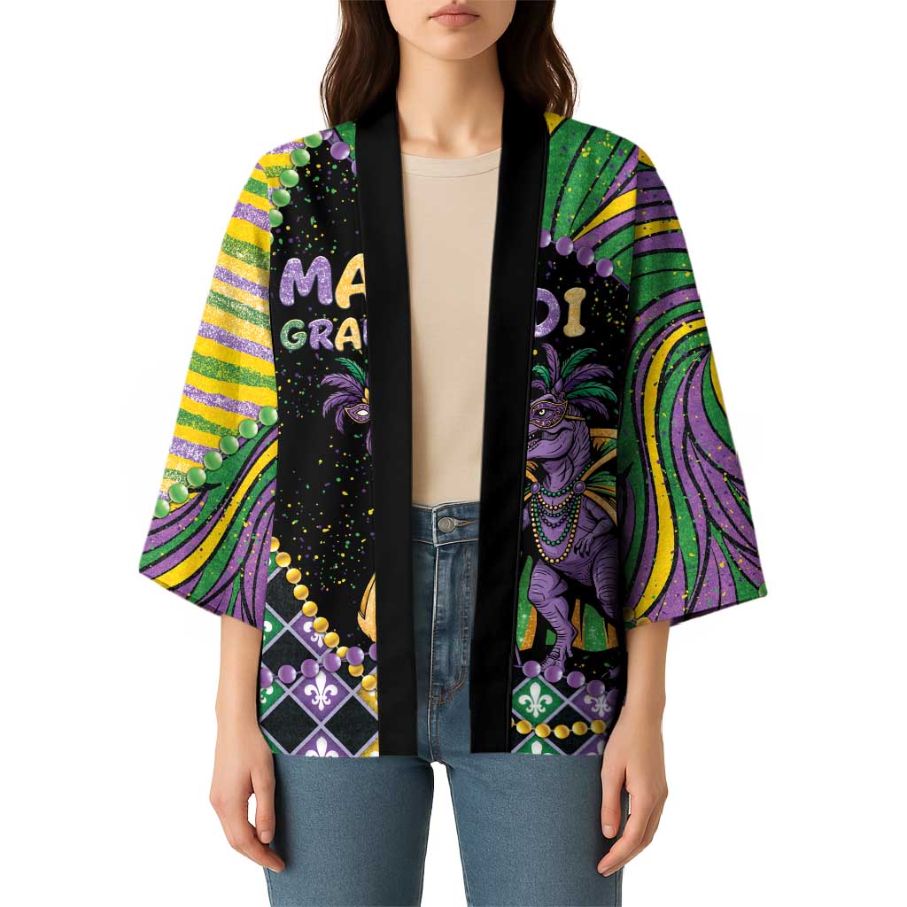 Mardi Gras Kimono King Rex Glitter Effect