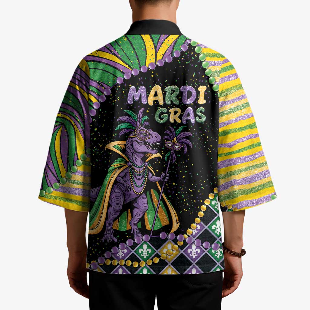Mardi Gras Kimono King Rex Glitter Effect