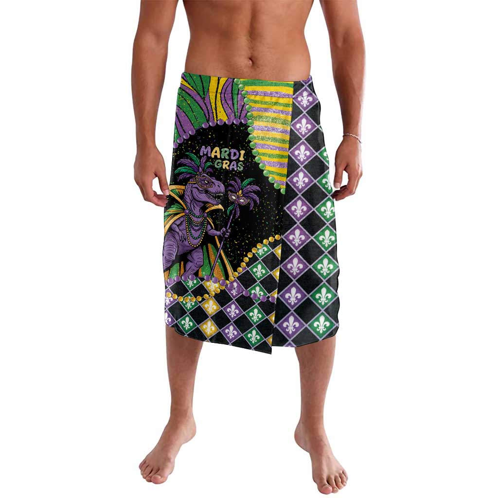 Mardi Gras Lavalava King Rex Glitter Effect