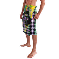 Mardi Gras Lavalava King Rex Glitter Effect