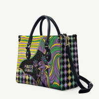 Mardi Gras Leather Bag King Rex Glitter Effect