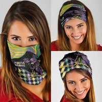 Mardi Gras Neck Gaiter King Rex Glitter Effect