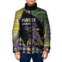 Mardi Gras Padded Jacket King Rex Glitter Effect