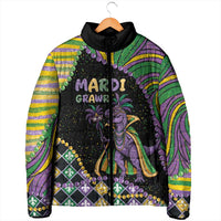 Mardi Gras Padded Jacket King Rex Glitter Effect