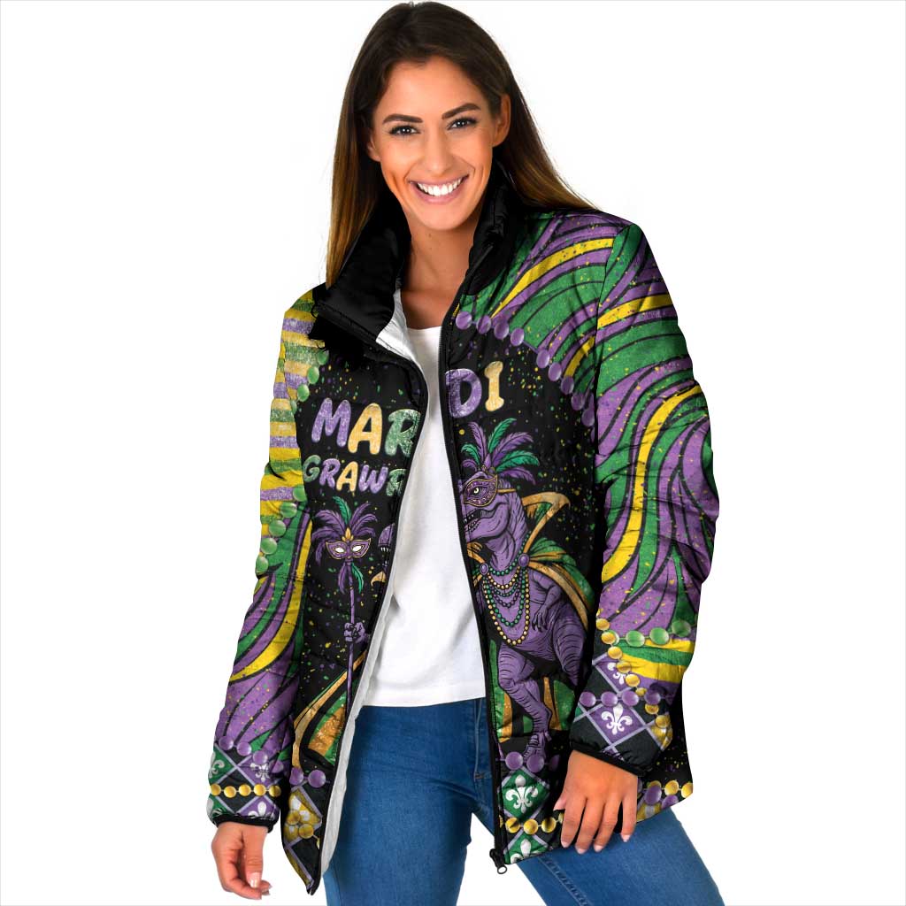 Mardi Gras Padded Jacket King Rex Glitter Effect