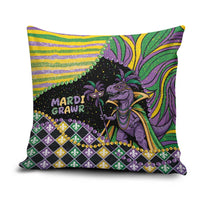 Mardi Gras Pillow Cover King Rex Glitter Effect