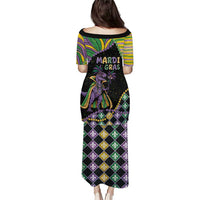 Mardi Gras Puletasi King Rex Glitter Effect