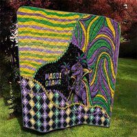Mardi Gras Quilt King Rex Glitter Effect