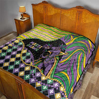 Mardi Gras Quilt King Rex Glitter Effect