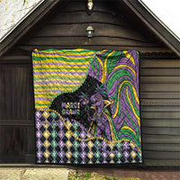 Mardi Gras Quilt King Rex Glitter Effect