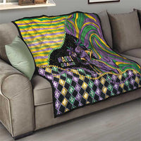 Mardi Gras Quilt King Rex Glitter Effect