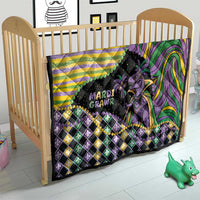 Mardi Gras Quilt King Rex Glitter Effect