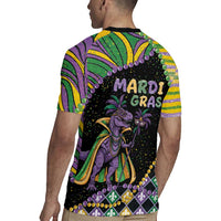 Mardi Gras Rugby Jersey King Rex Glitter Effect