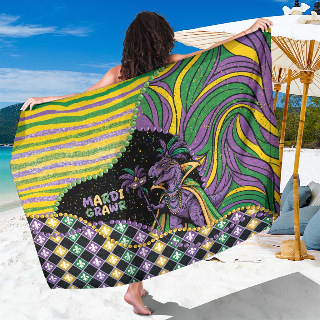 Mardi Gras Sarong King Rex Glitter Effect