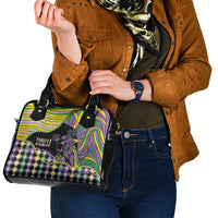 Mardi Gras Shoulder Handbag King Rex Glitter Effect