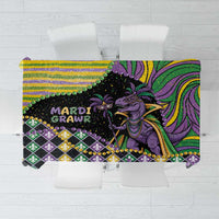 Mardi Gras Tablecloth King Rex Glitter Effect