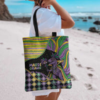 Mardi Gras Tote Bag King Rex Glitter Effect