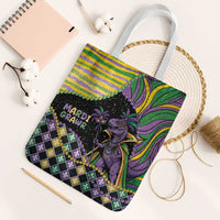 Mardi Gras Tote Bag King Rex Glitter Effect