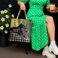 Mardi Gras Tote Bag King Rex Glitter Effect