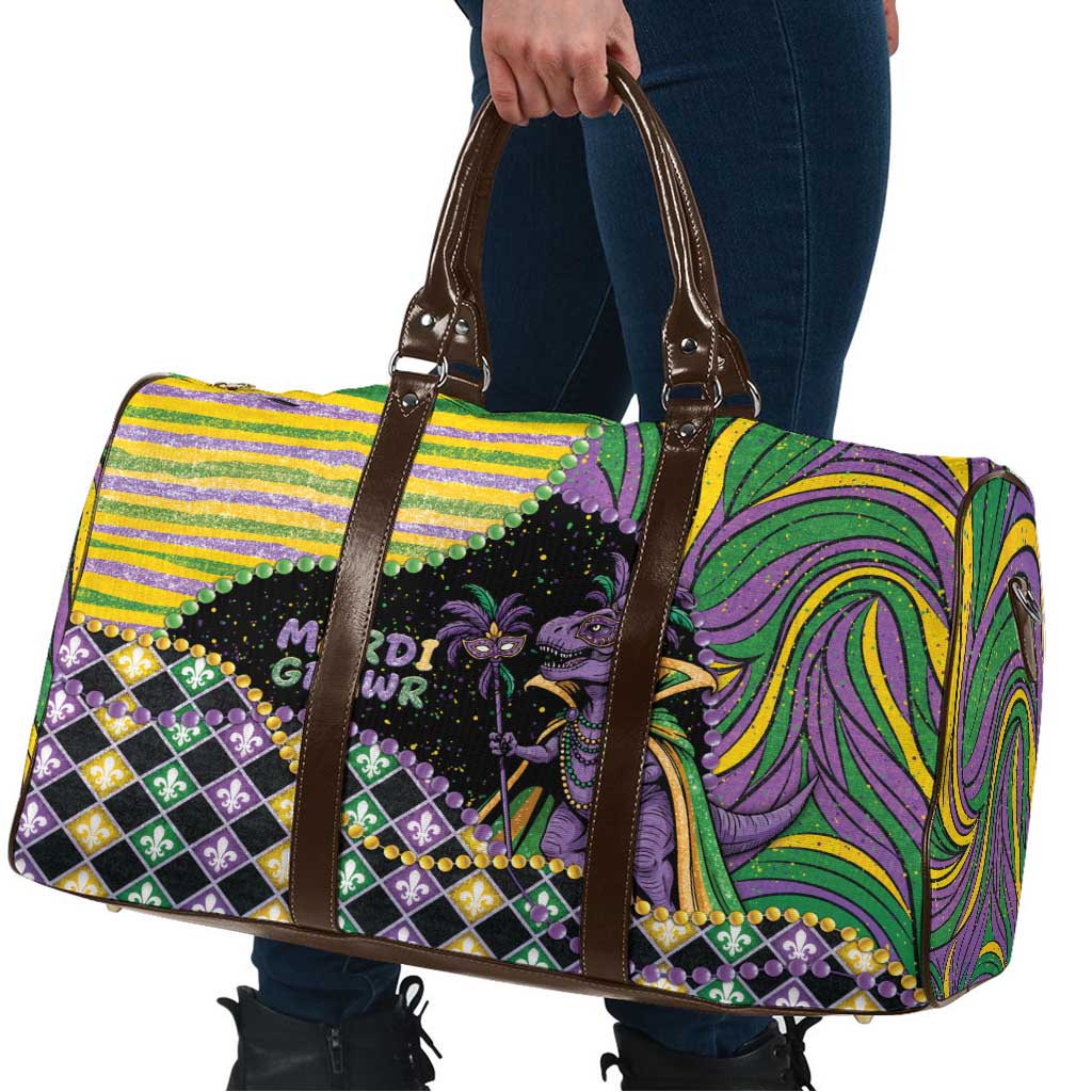 Mardi Gras Travel Bag King Rex Glitter Effect