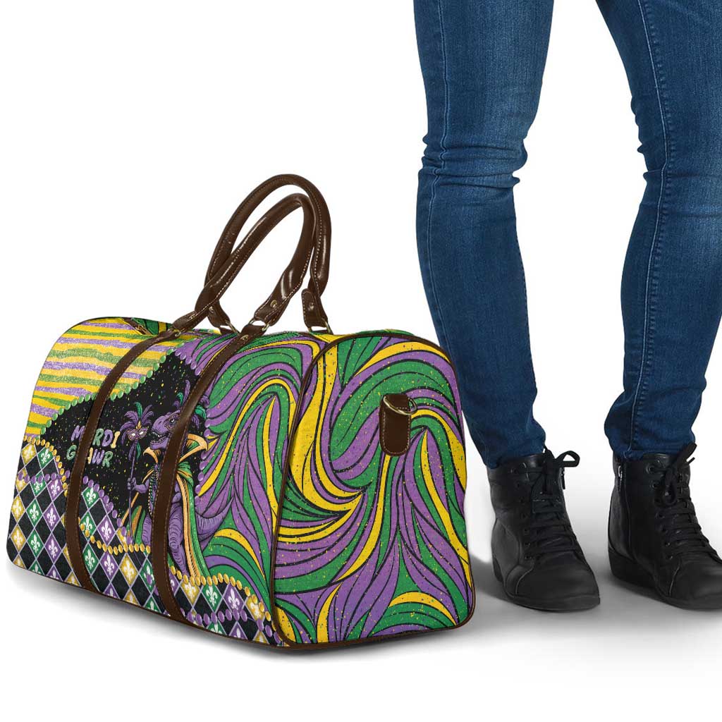 Mardi Gras Travel Bag King Rex Glitter Effect