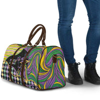 Mardi Gras Travel Bag King Rex Glitter Effect