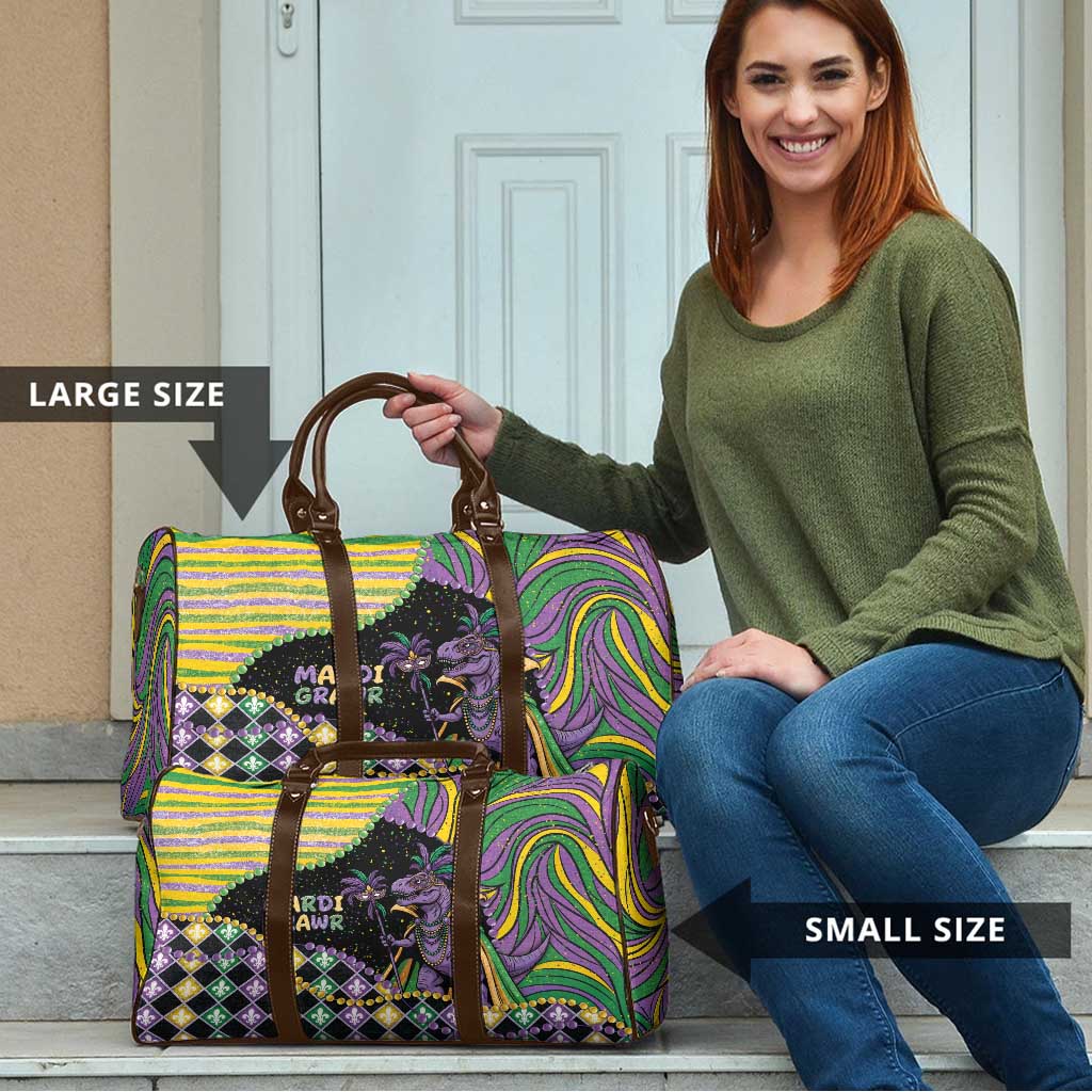 Mardi Gras Travel Bag King Rex Glitter Effect