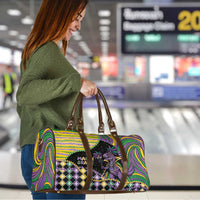 Mardi Gras Travel Bag King Rex Glitter Effect