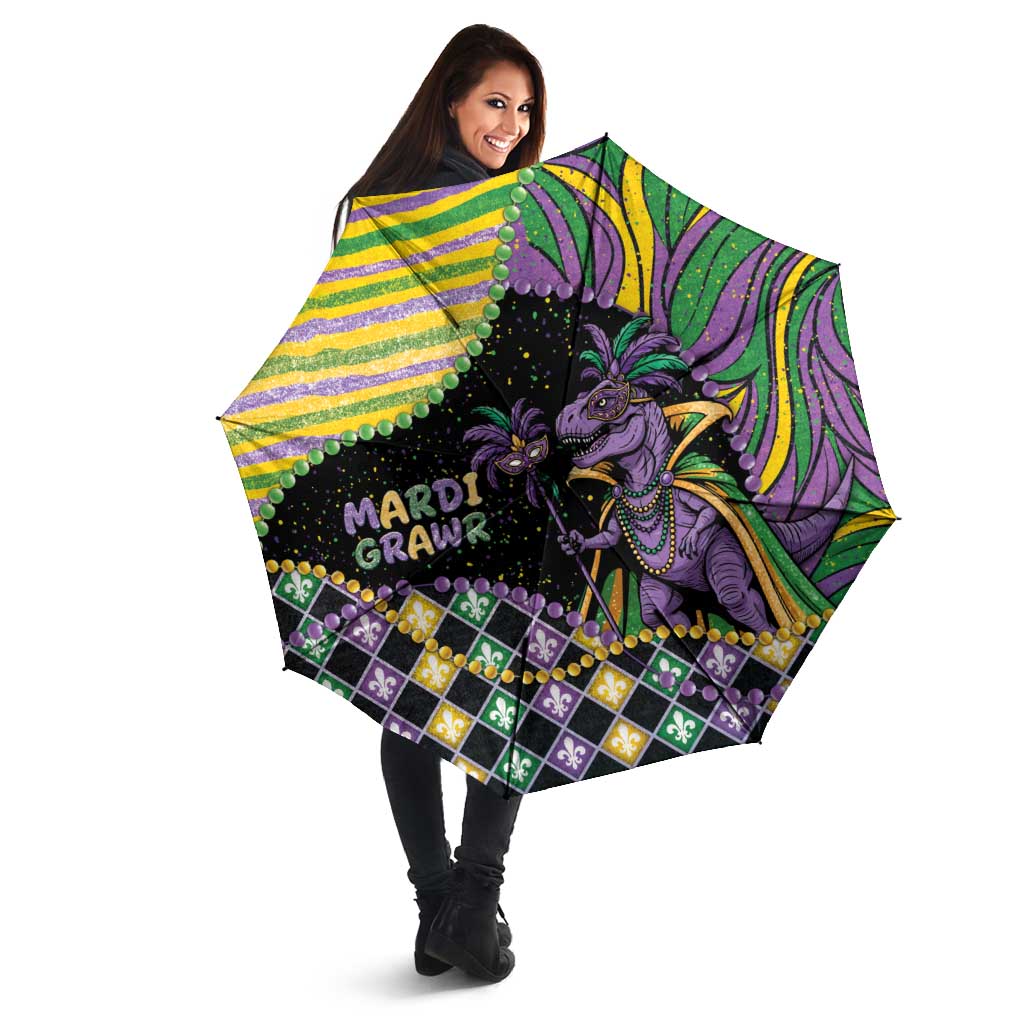 Mardi Gras Umbrella King Rex Glitter Effect