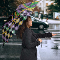 Mardi Gras Umbrella King Rex Glitter Effect