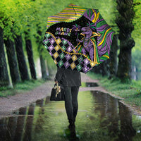 Mardi Gras Umbrella King Rex Glitter Effect