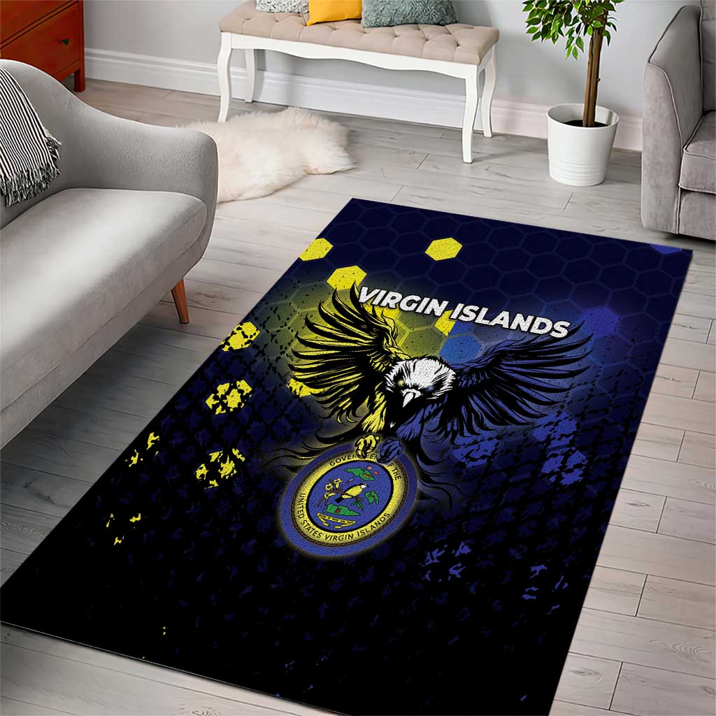 United States Virgin Islands Area Rug Eagle Bird Unique Style - Wonder Print Shop