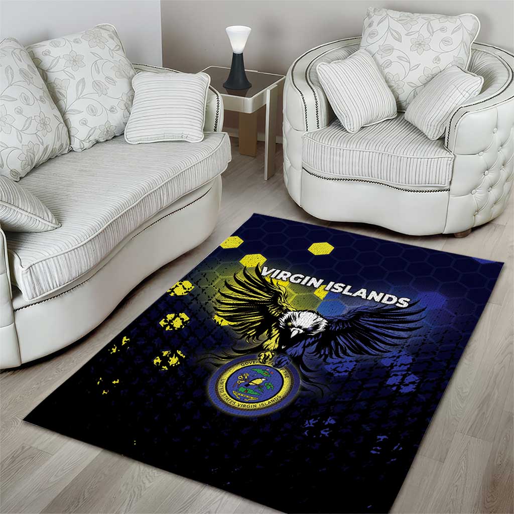 United States Virgin Islands Area Rug Eagle Bird Unique Style - Wonder Print Shop