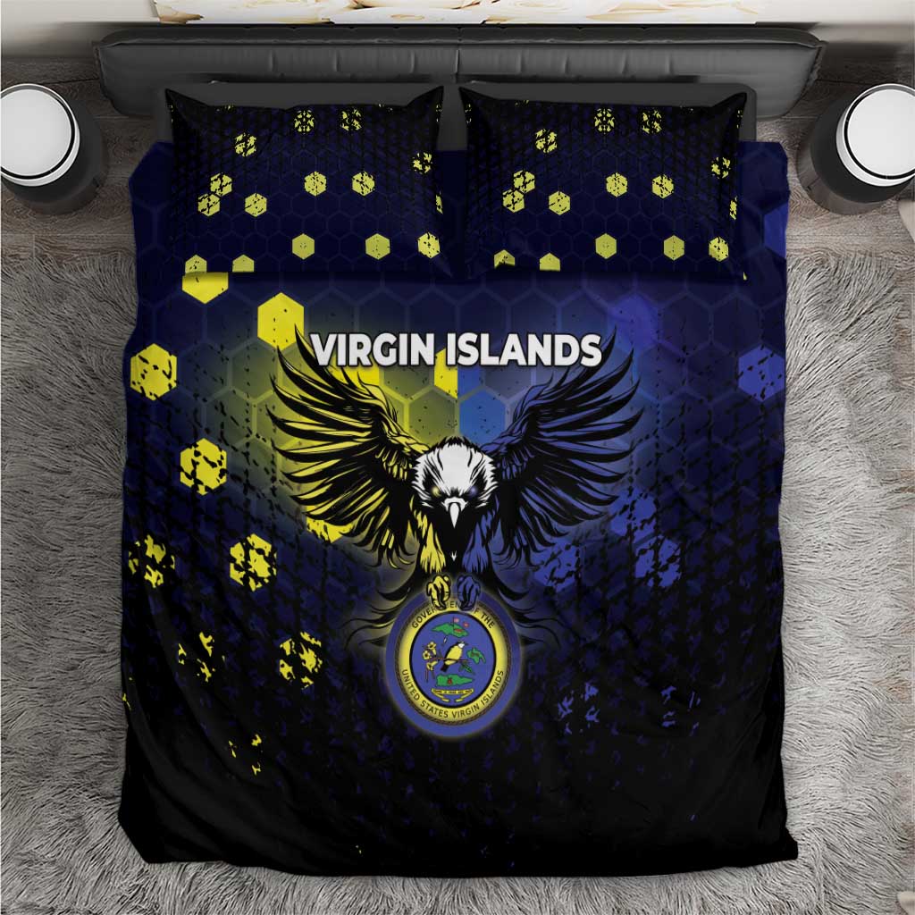 United States Virgin Islands Bedding Set Eagle Bird Unique Style - Wonder Print Shop