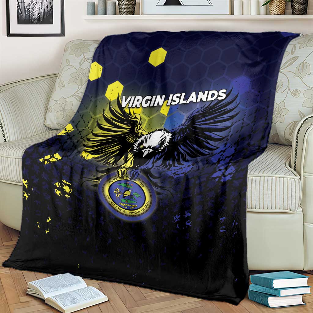 United States Virgin Islands Blanket Eagle Bird Unique Style - Wonder Print Shop