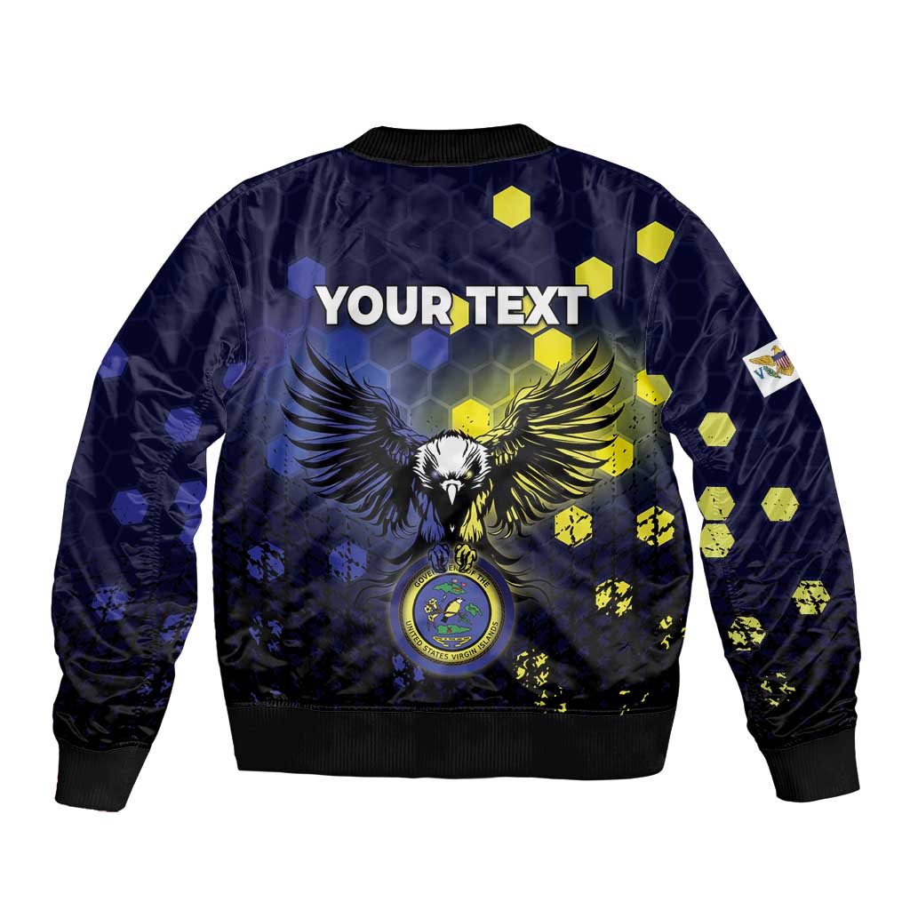 Personalized United States Virgin Islands Bomber Jacket Eagle Bird Unique Style - Wonder Print Shop