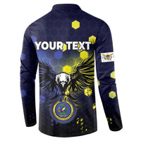 Personalized United States Virgin Islands Button Sweatshirt Eagle Bird Unique Style - Wonder Print Shop