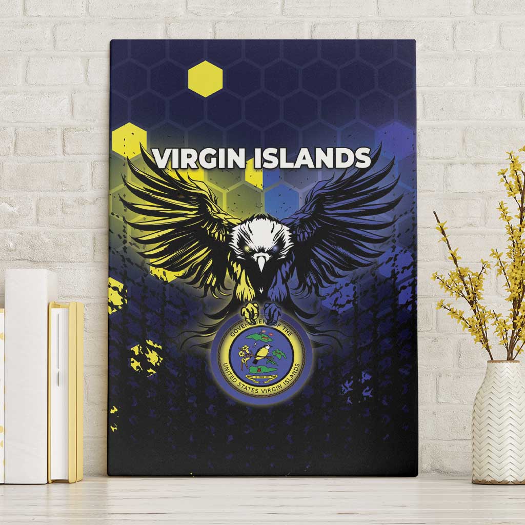 United States Virgin Islands Canvas Wall Art Eagle Bird Unique Style - Wonder Print Shop