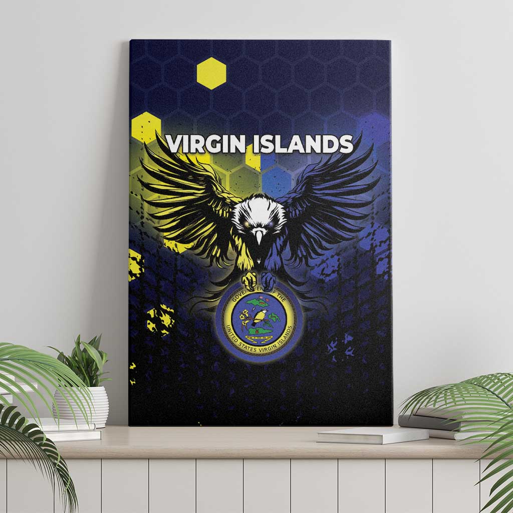 United States Virgin Islands Canvas Wall Art Eagle Bird Unique Style - Wonder Print Shop