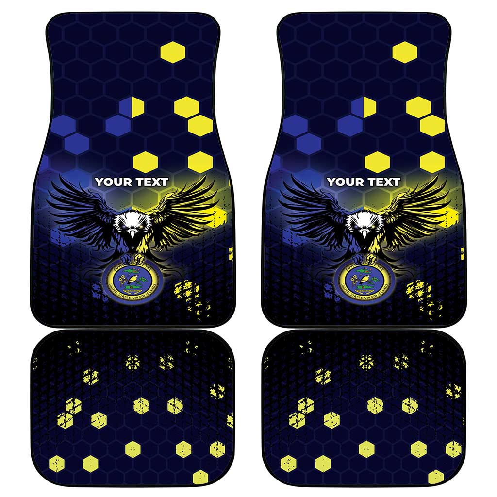 United States Virgin Islands Car Mats Eagle Bird Unique Style - Wonder Print Shop