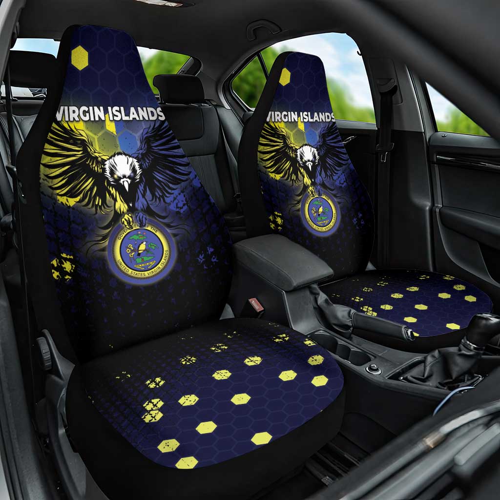 United States Virgin Islands Car Seat Cover Eagle Bird Unique Style - Wonder Print Shop