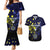 Personalized United States Virgin Islands Couples Matching Mermaid Dress and Hawaiian Shirt Eagle Bird Unique Style - Wonder Print Shop