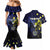 Personalized United States Virgin Islands Couples Matching Mermaid Dress and Hawaiian Shirt Eagle Bird Unique Style - Wonder Print Shop