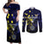 Personalized United States Virgin Islands Couples Matching Off Shoulder Maxi Dress and Long Sleeve Button Shirt Eagle Bird Unique Style - Wonder Print Shop