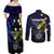 Personalized United States Virgin Islands Couples Matching Off Shoulder Maxi Dress and Long Sleeve Button Shirt Eagle Bird Unique Style - Wonder Print Shop