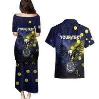 Personalized United States Virgin Islands Couples Matching Puletasi and Hawaiian Shirt Eagle Bird Unique Style - Wonder Print Shop