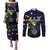 Personalized United States Virgin Islands Couples Matching Puletasi and Long Sleeve Button Shirt Eagle Bird Unique Style - Wonder Print Shop