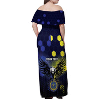 Personalized United States Virgin Islands Family Matching Off Shoulder Maxi Dress and Hawaiian Shirt Eagle Bird Unique Style - Wonder Print Shop