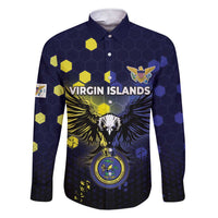 Personalized United States Virgin Islands Family Matching Short Sleeve Bodycon Dress and Hawaiian Shirt Eagle Bird Unique Style - Wonder Print Shop