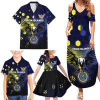 Personalized United States Virgin Islands Family Matching Summer Maxi Dress and Hawaiian Shirt Eagle Bird Unique Style - Wonder Print Shop
